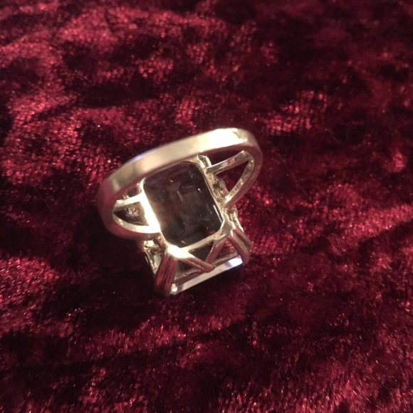 Huge Vintage SS Rock Crystal Quartz Ring 8 - Picture 9 of 10